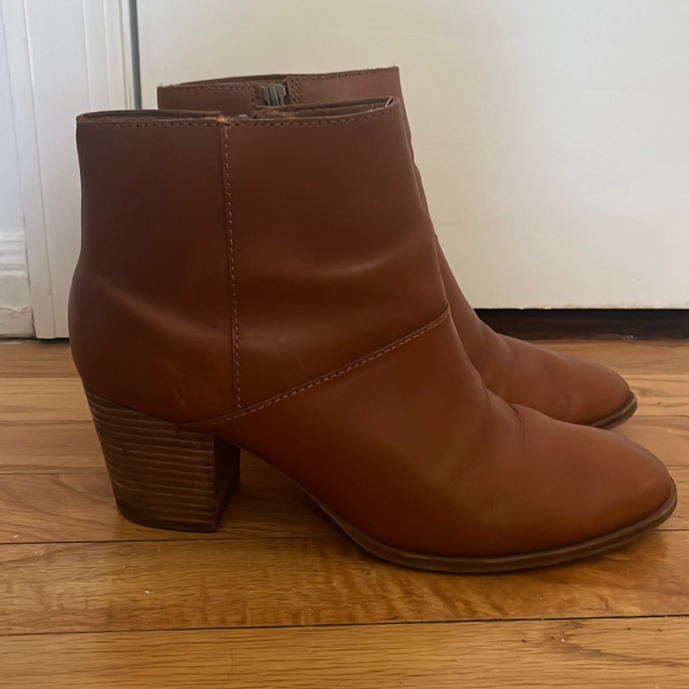 madewell leather booties